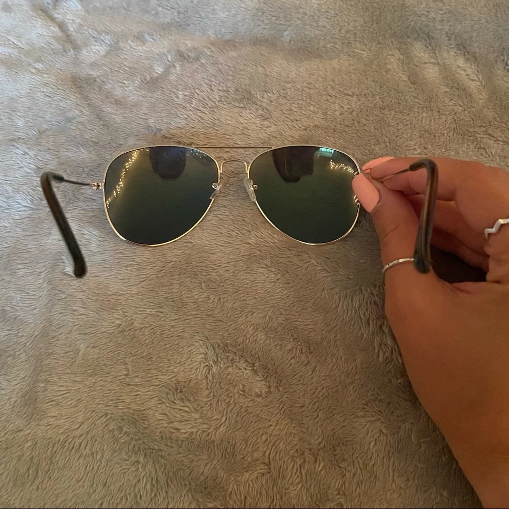 Aviator Reflector Wire Sunglasses